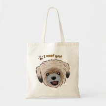 Lycklig Shih Tzu Hund älskare I Woof You Tassar