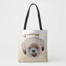 Lycklig Shih Tzu Hund älskare I Woof You Tassar