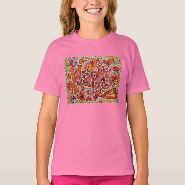 Lycklig Shirt T (Framsida)