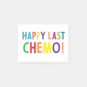 Lycklig sista chemat post-it block