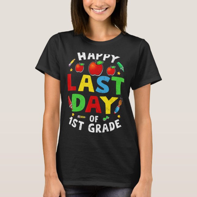 Lycklig sista dagen av första Klass-Studenten 2022 T Shirt (Framsida)