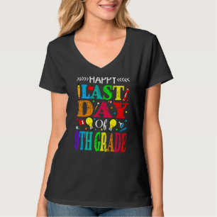 Lycklig sista dagen för nionde Klass Studenten-lär T Shirt