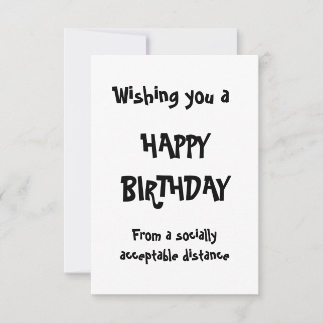 Lycklig självt isolering av födelsedagen Social Av (Framsida)