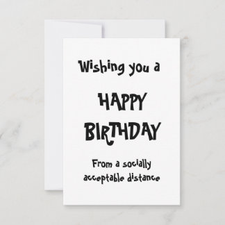 Lycklig självt isolering av födelsedagen Social Av