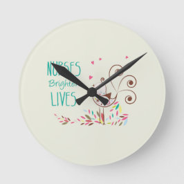 Lycklig sjukdag, Cute Bird på Rand Rund Klocka