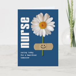 Lycklig sjukdag. Kort för leende Daisy