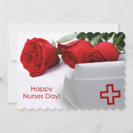 Lycklig sjukdag. Röd ros Anpassningsbar - platta k Inbjudningar