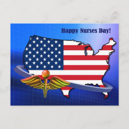 Lycklig sjukdag. USA Patriotic Vykort