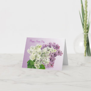 Lycklig sjuksköterskedagen - Blomsterkortet Lilac Kort