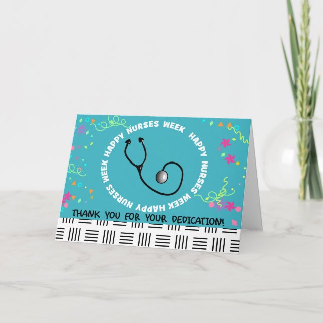Lycklig sjuksköterskekort III Kort (Framsida)