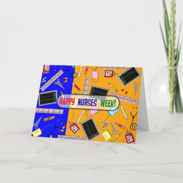 Lycklig sjuksköterskekort nr 20 kort (Framsida)