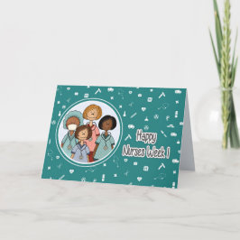 Lycklig sjuksköterskornas Anpassningsbar Kort