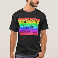 "Lycklig ska vara grymt fritt" Manar-Shirt