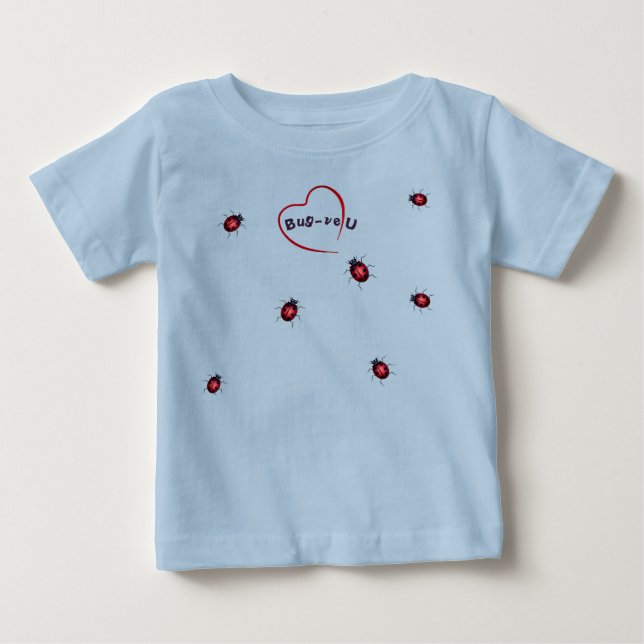 Lycklig skalbagge kul t shirt (Framsida)