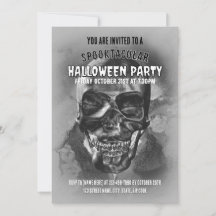 Lycklig skalle. Halloween fest.