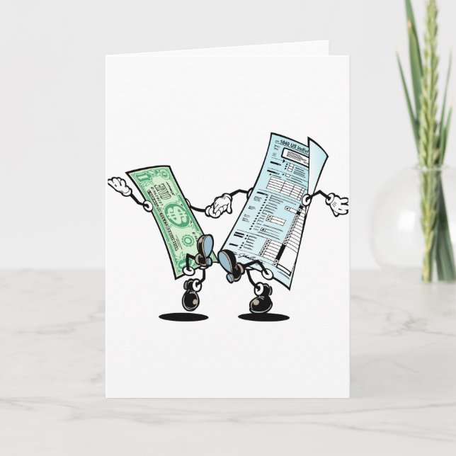 lycklig skattdag kort (Framsida)