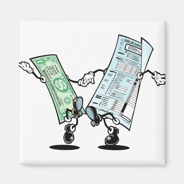 lycklig skattedag magnet (Framsidan)