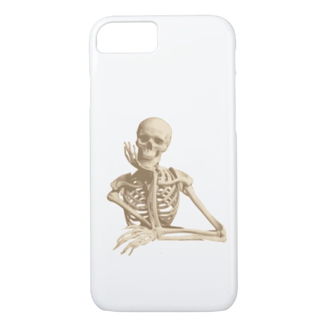 Lycklig Skeleton Case-Mate iPhone Skal (Baksida)