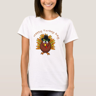 Lycklig skjorta för Turkiet dagthanksgiving T T-shirt