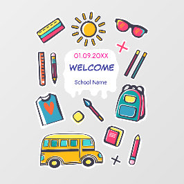 Lycklig: Skolans första dag