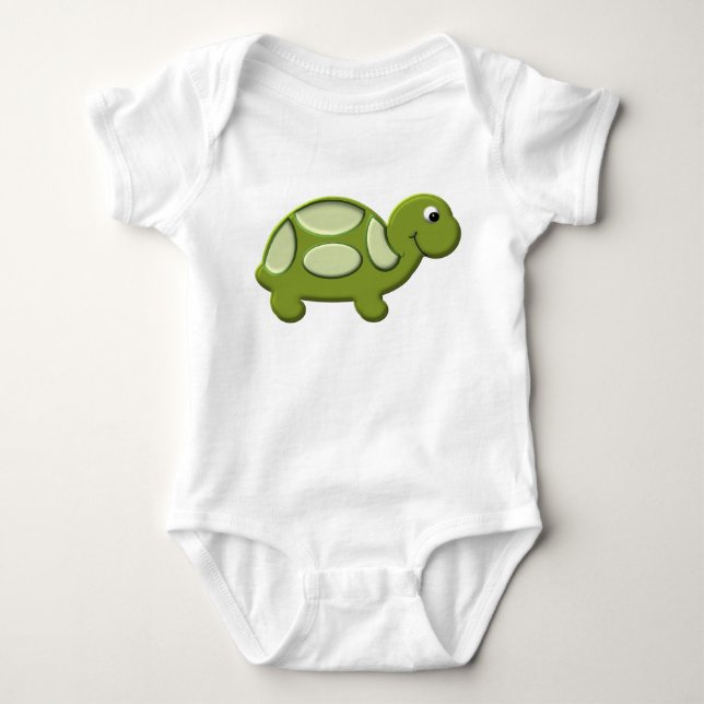 Lycklig sköldpadda 2 tee shirt (Framsida)