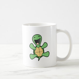 Lycklig sköldpadda kaffemugg