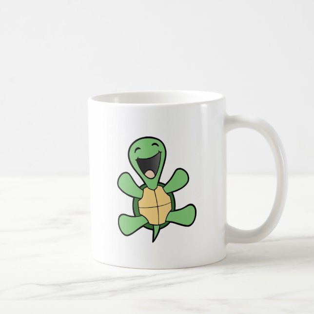 Lycklig sköldpadda kaffemugg (Höger)