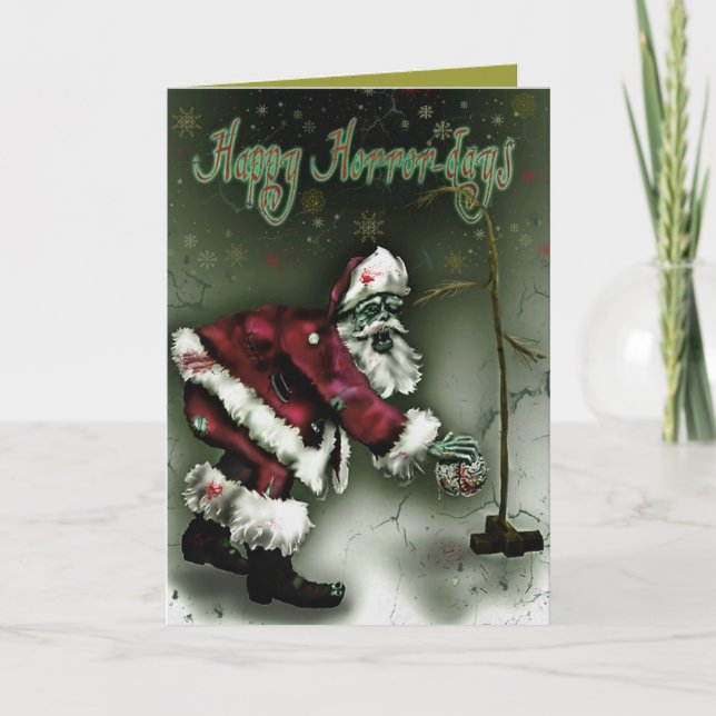 Lycklig skräckdagar helgkort (Framsida)
