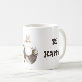 Lycklig skratta lycka till Buddha Kaffemugg