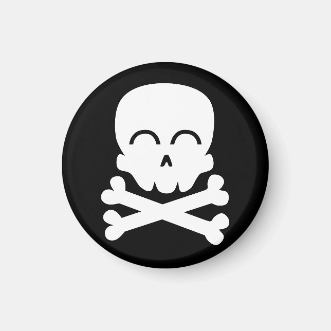 Lycklig Skull Magnet (Framsidan)