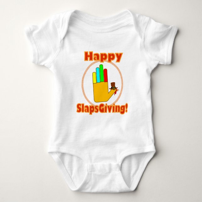 Lycklig Slapsgiving design T Shirt (Framsida)