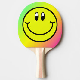 Lycklig Sleende Ansikte Emoji Rainbow Ping Pong Pa Pingisracket