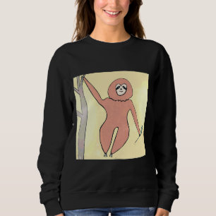 Lycklig Sloth i A Träd T Shirt
