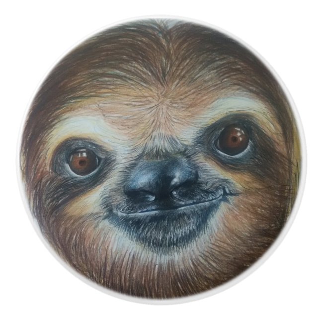 LYCKLIG SLOTH! KNOPP (Framsidan)