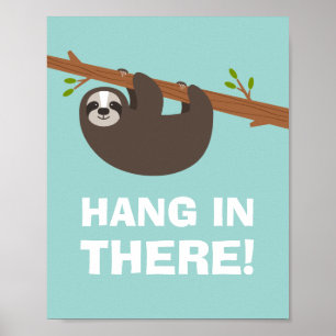 Lycklig Sloth Poster