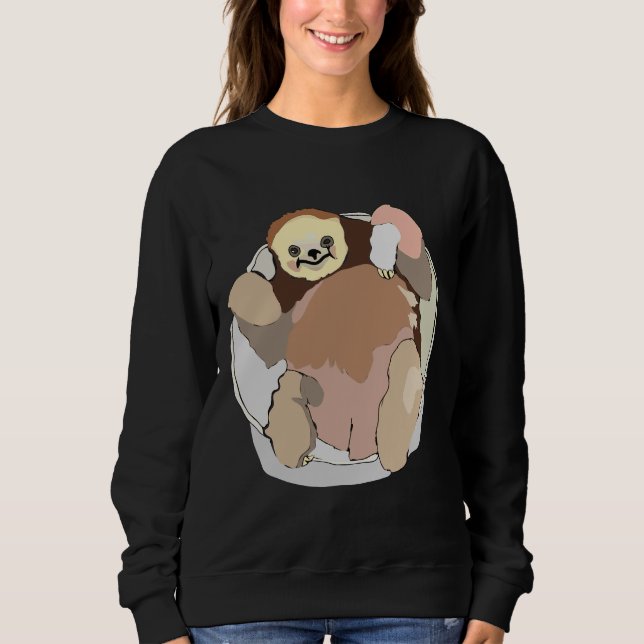 Lycklig Sloth Relaxed Passed T Shirt (Framsida)