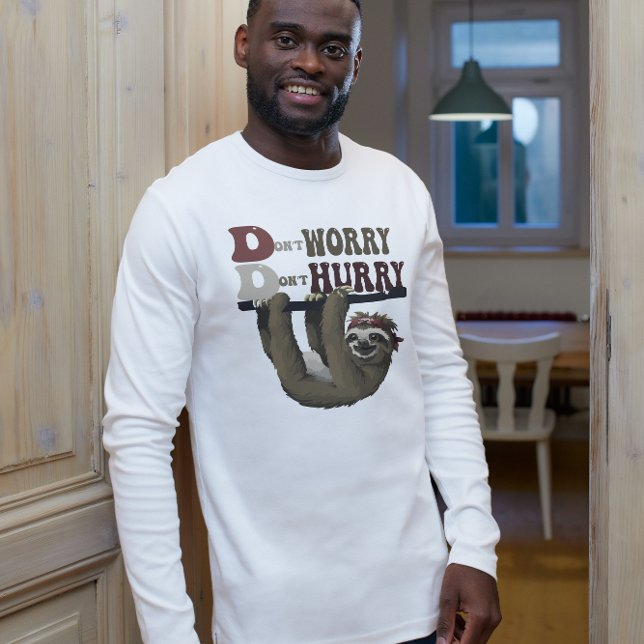 Lycklig Sloth  T Shirt (Skapare uppladdad)