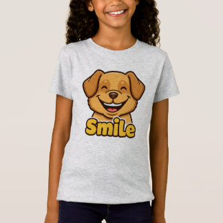 Lycklig Smiling Hund T Shirt