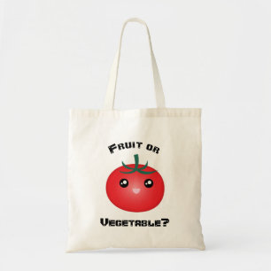 Lycklig Smiling Tomato Fruit Vegetable Kawaii Tygkasse