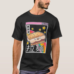 Lycklig Smore Digital Japan Stil 80S Otaku Anime V T Shirt