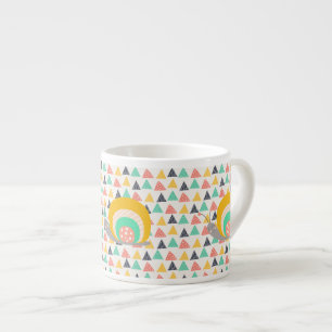 Lycklig Snigel om Triangles Espressomugg