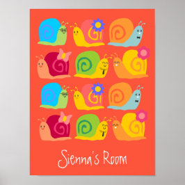 Lycklig snigel snigel poster