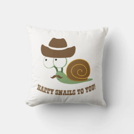 Lycklig Snigel till dig! Kudde