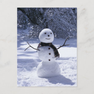 LYCKLIG SNÖGUBBE 3 VYKORT