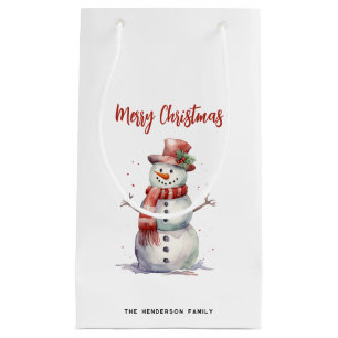 Lycklig Snögubbe God jul Anpassningsbar Family Nam