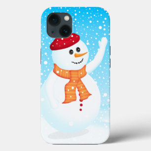 Lycklig Snögubbe iPhone 13 Fodral-Mate Fodral