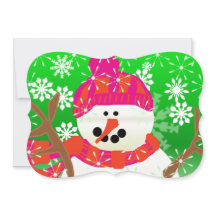 Lycklig Snögubbe-julen Helgdag