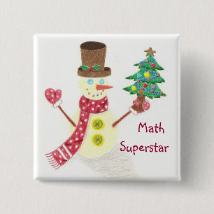 Lycklig snögubbe, Math Superstar Knapp