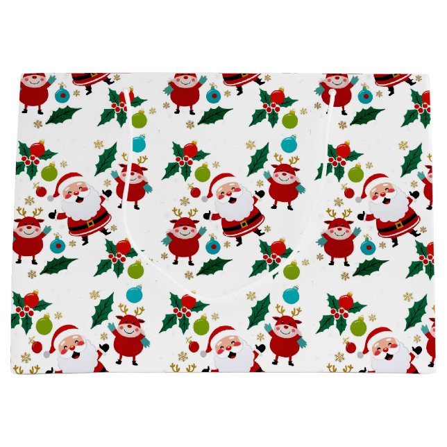 Lycklig snögubbe med julklapp (Framsidan)