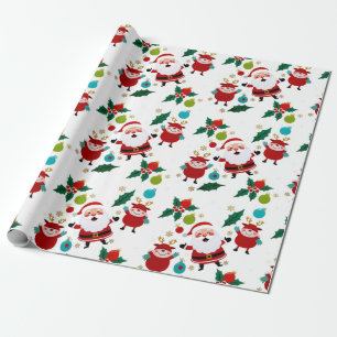 Lycklig snögubbe med julklapp presentpapper
